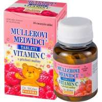 Dr. Müller Pharma Müllerovi medvídci s vitaminem C malinové 45 tbl.